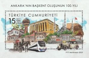 Turkey - 2023 The 100th Anniversary of The Designation of Ankara As Capital, MNH Souvenir Sheet