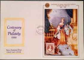 New Zealand (1988) Centenary of Royal Philatelic Society of New Zealand (1888-1988), First Day Cover