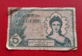 Algeria 5 Francs 1942 Fine Condition