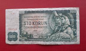 Chekoslovakia 100 Korona 1961 VF Condition