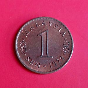 Malaysia 1 Sen 1973 - Bronze Coin - Dia 17.78 mm