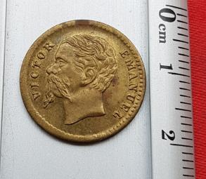 Germany Spiel Marke - Victor Emanuel 1871-1948 - Brass Play Money - Dia 17.5 mm