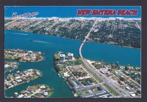 USA 1995 New Smyrna Beach Picture Post Card Used Address To Switzerland