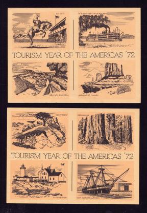 USA 1972 Tourism Year of The Americas Post Card First Day Cancelled