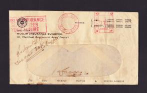 Pakistan 0.10 Rupees Meter Fraking Slogan Cover of Muslim Insurance Returned Letter Dated 1972 - Unique Cover