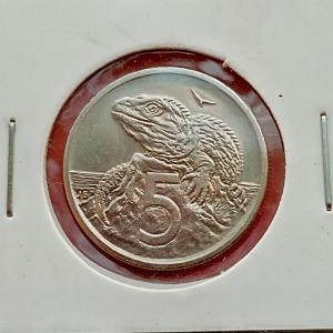 New Zealand 5 Cents - Elizabeth II 2000 - Copper-Nickel Coin - Dia 19.43 mm