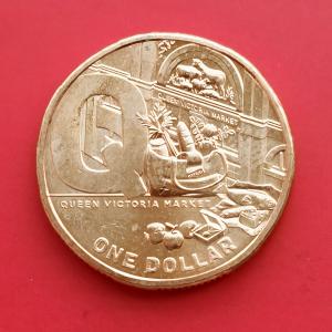 Australia 1 Dollar - Q E II 2021 The Great Aussie Coin Hunt 2 - Letter Q - Queen Victoria Market, Aluminium-Bronze Coin, Dia 25 mm