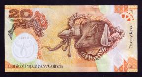 Papua New Guinea 20 Kina UNC Condition 2008