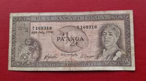 Tonga 1/2 Paanga - Queen Salote 1972 VF Condition